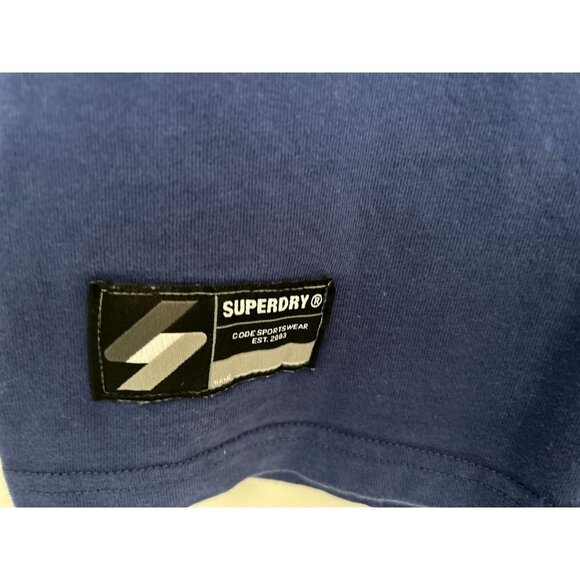 Men's Large Superdry Blue Cotton Tee T-Shirts - Picture 4 of 6